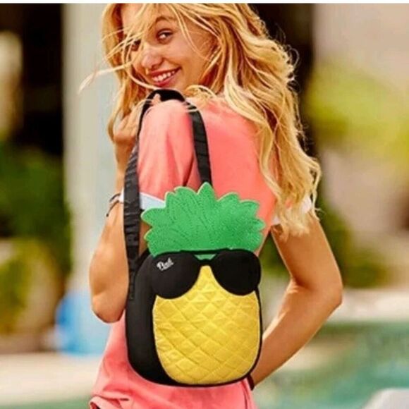 NWT Victoria's Secret PINK Pineapple Cooler Lunchbox - Picture 1 of 5